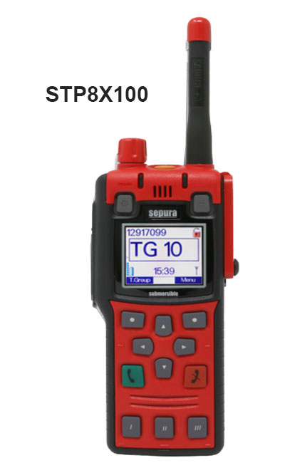 Radios STP8x100 Portátiles Tetra Sepura