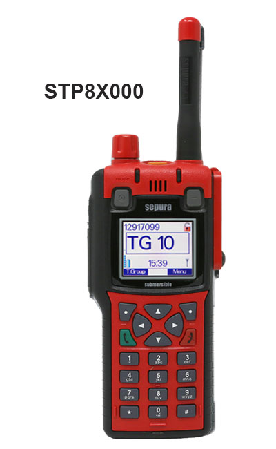 Radios STP8x000 Portátiles Tetra Sepura